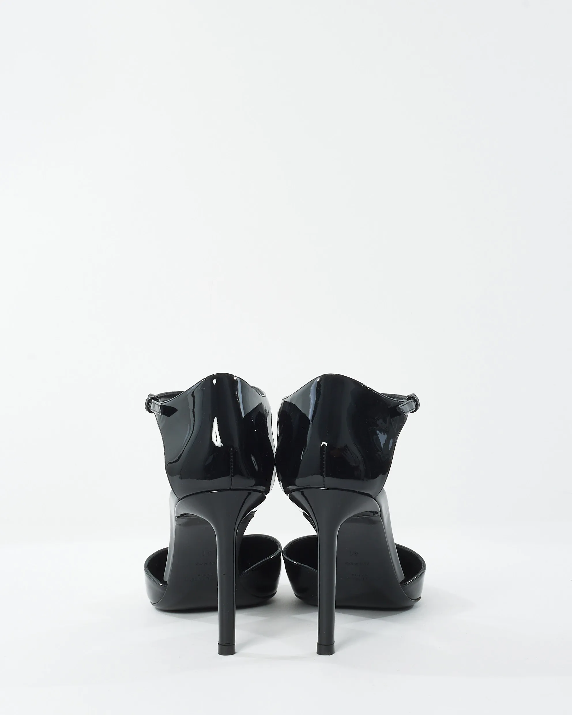 Saint Laurent Black Patent Leather Avenue D'Orsay Pumps - 41