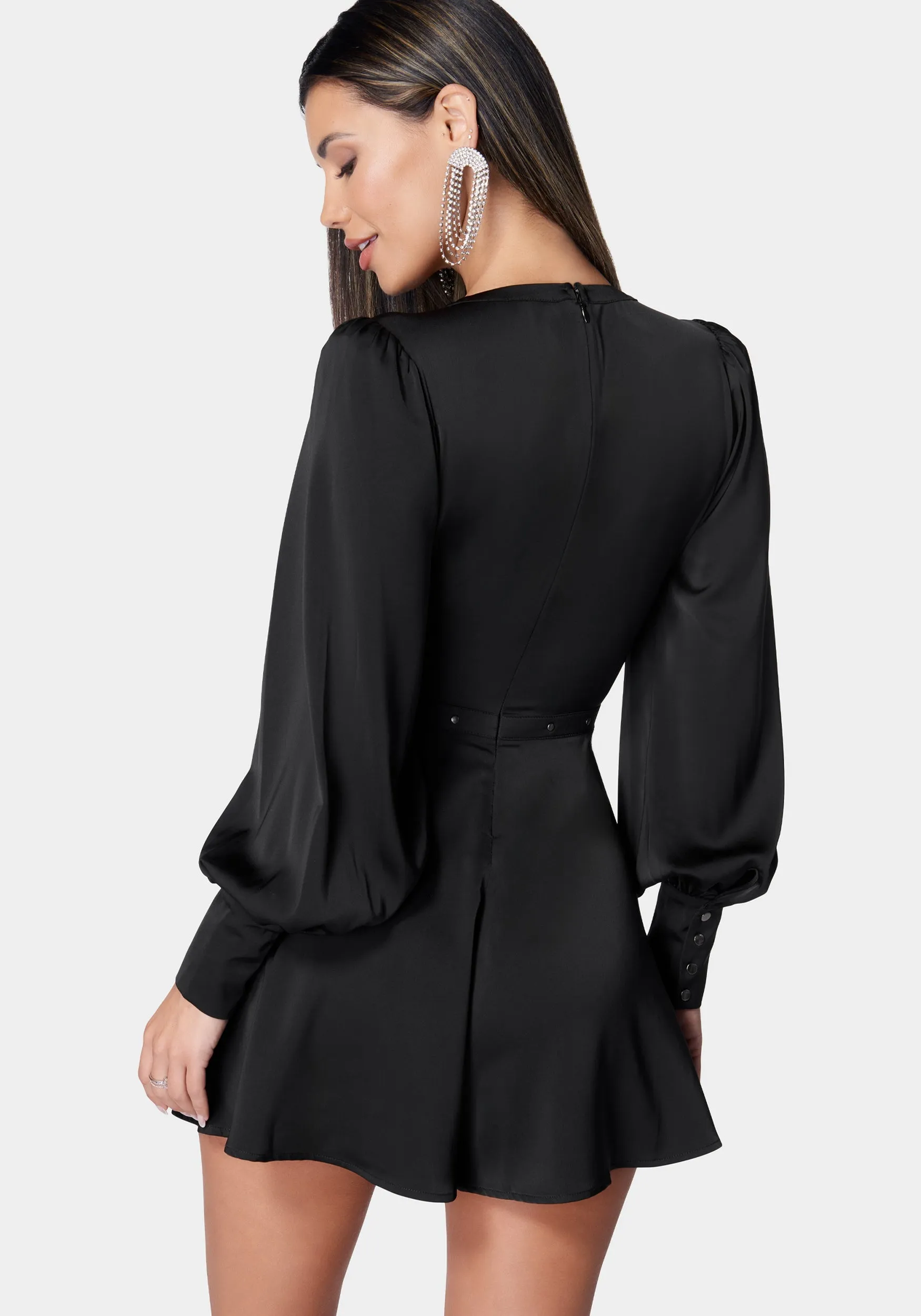 Satin Eyelet Detail Romper