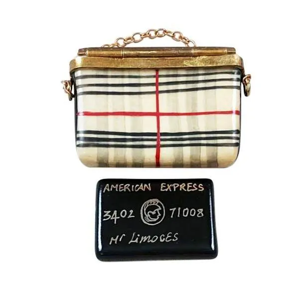 Scottish Plaid Purse with Amex Card