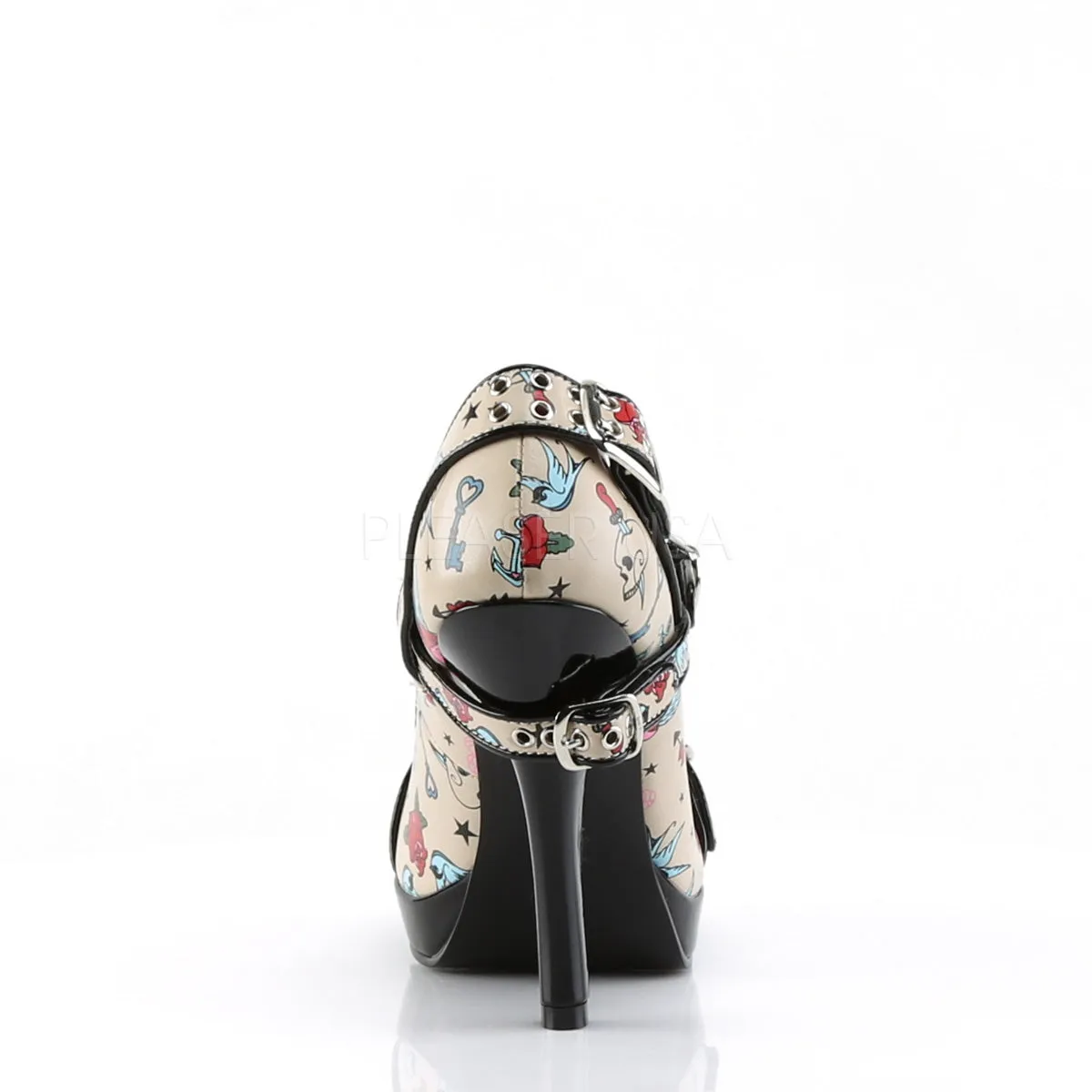 SECRET-14  Cream Pu (Tattoo Print)
