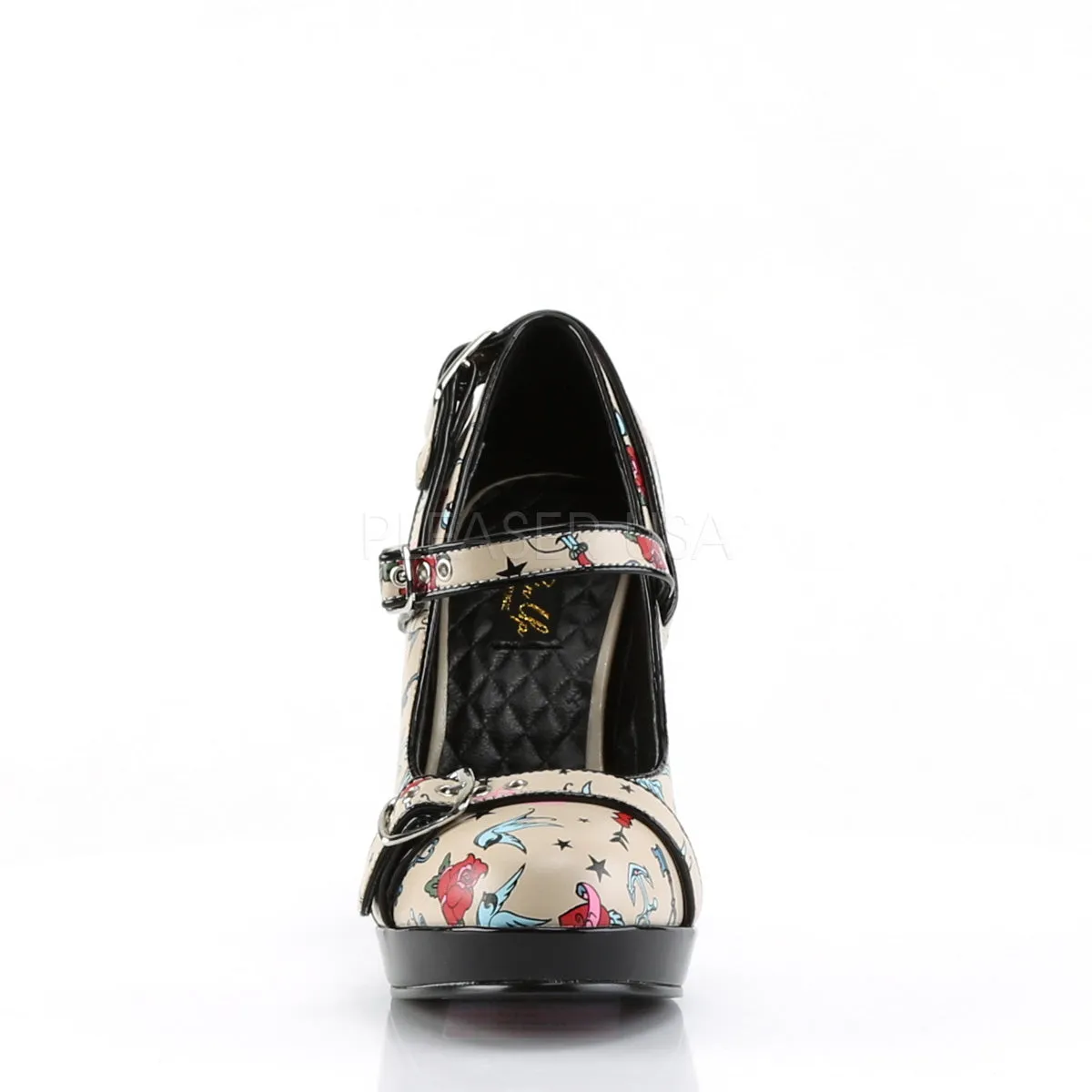 SECRET-14  Cream Pu (Tattoo Print)