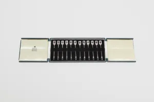 Set of Sterling and Enamel Playing Card Cocktail Sticks