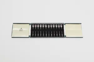 Set of Sterling and Enamel Playing Card Cocktail Sticks