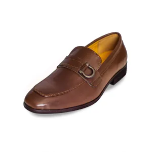 Side Buckle Leather Loafer