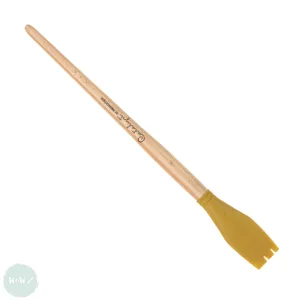 SILICONE PAINTING TOOLS - Princeton CATALYST - Long Handle 30mm BLADE -  4 - Yellow