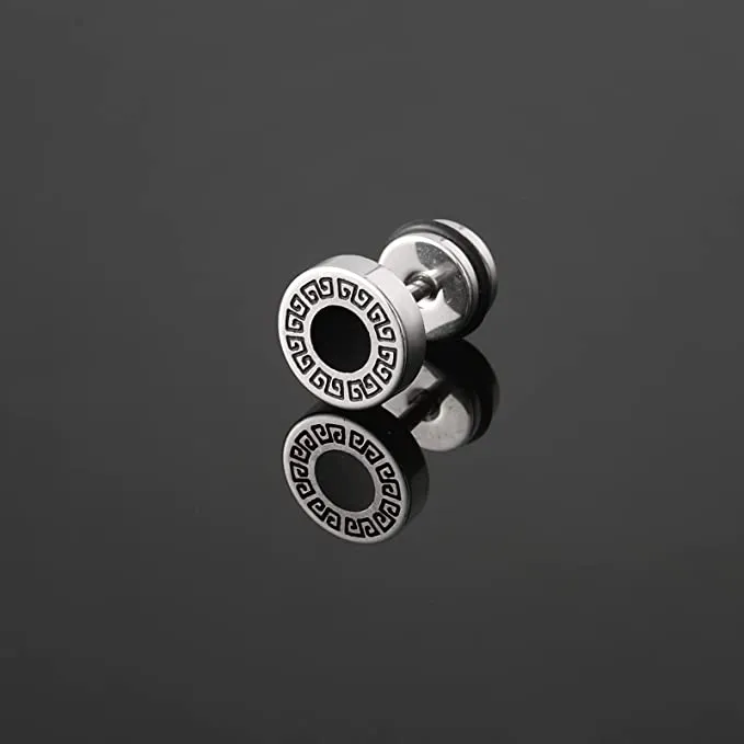 Silver Goth Punk Earrings Set