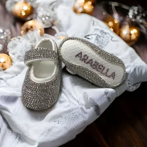 Silver Mary Janes