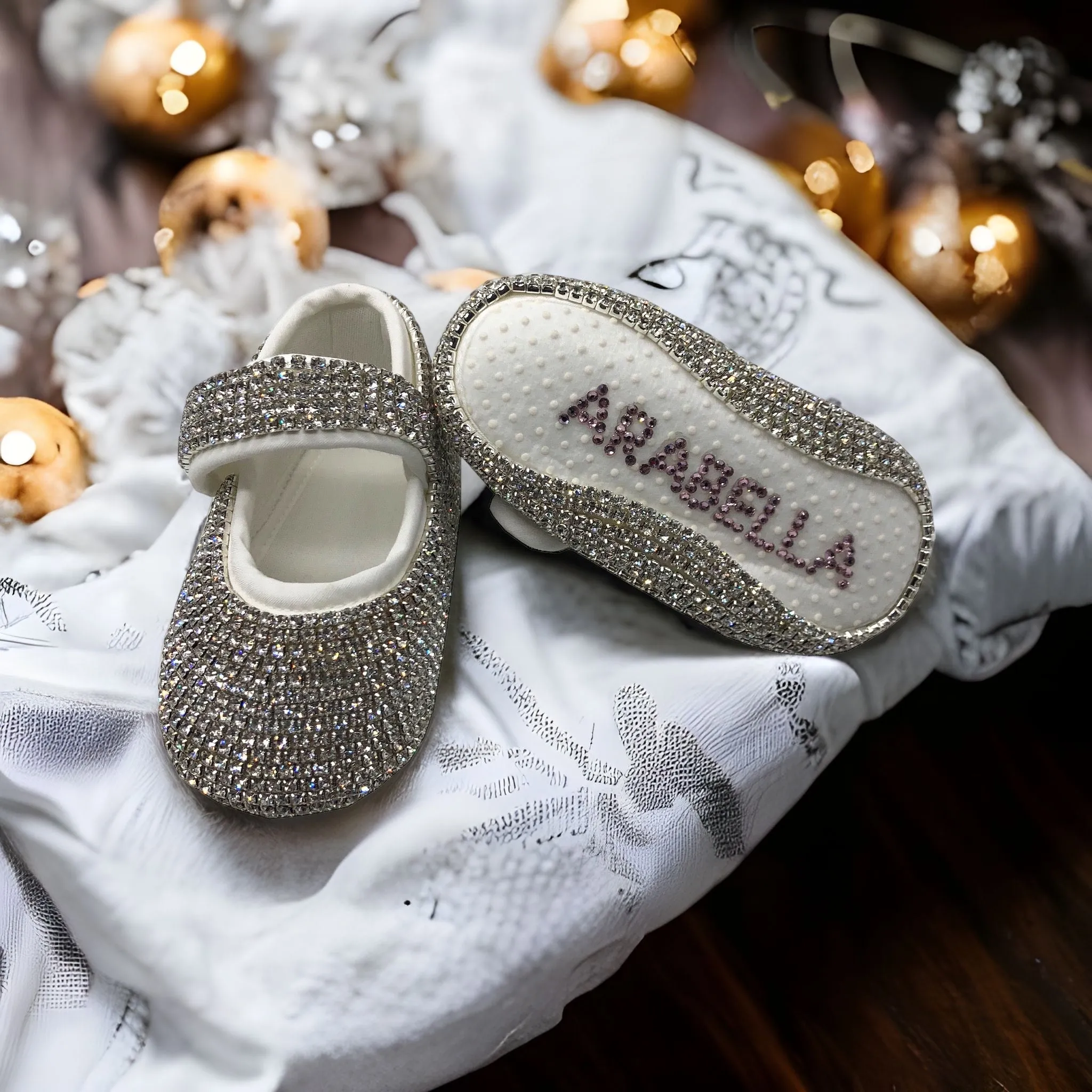 Silver Mary Janes