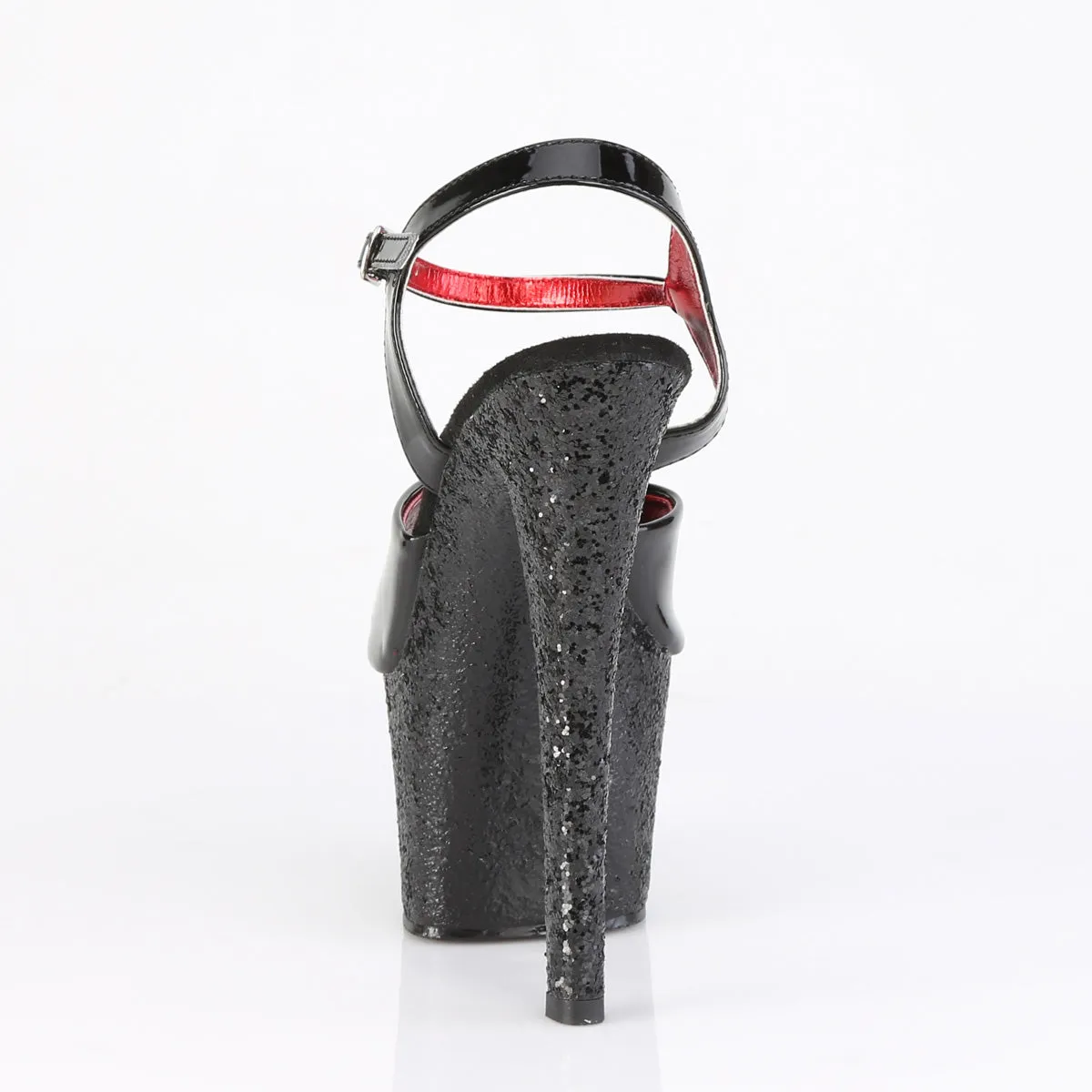 SKY-309  Black Patent/Black Glitter