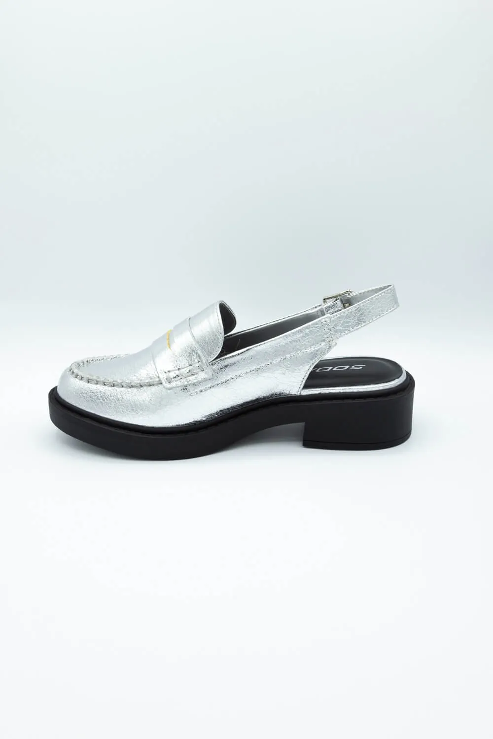 Soda Tarot Slingback Mules for Women in Silver | TAROT-S SILVER