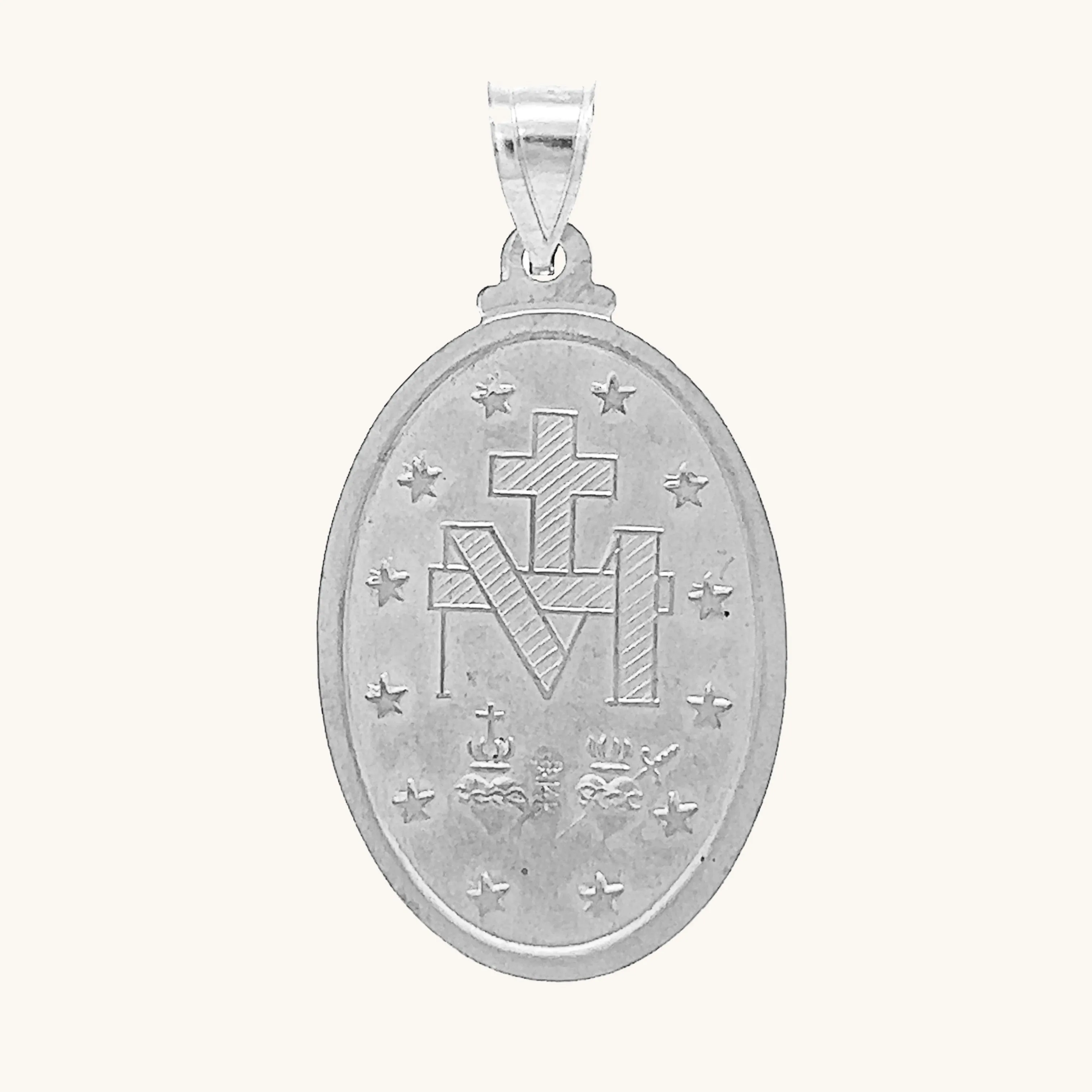 SOLID 14K GOLD MIRACULOUS MEDAL | OVAL