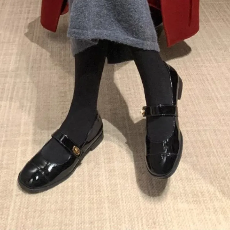 Spring and Summer Buckled Chunky Heel Mary Jane Women's Shoes