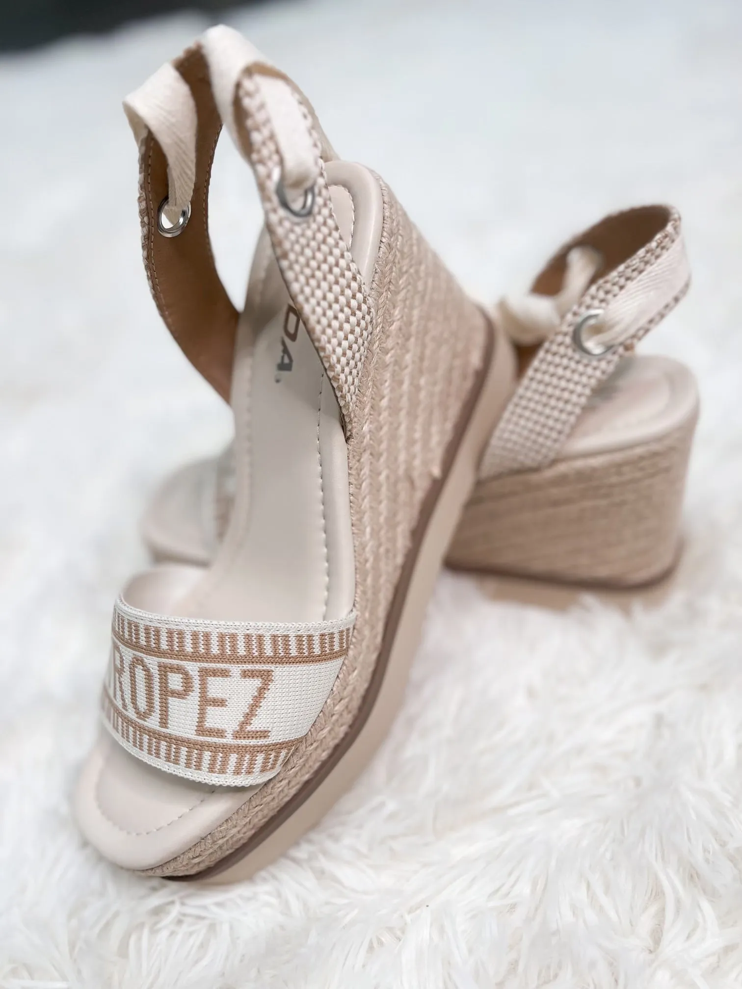 St. Tropez Lace Up Wedges