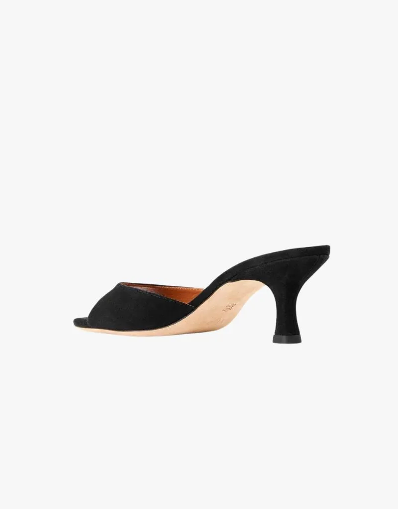 Staud Brigitte Mules in Black