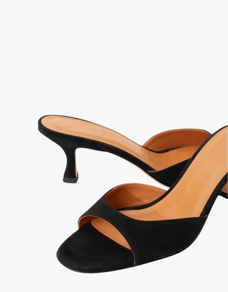 Staud Brigitte Mules in Black