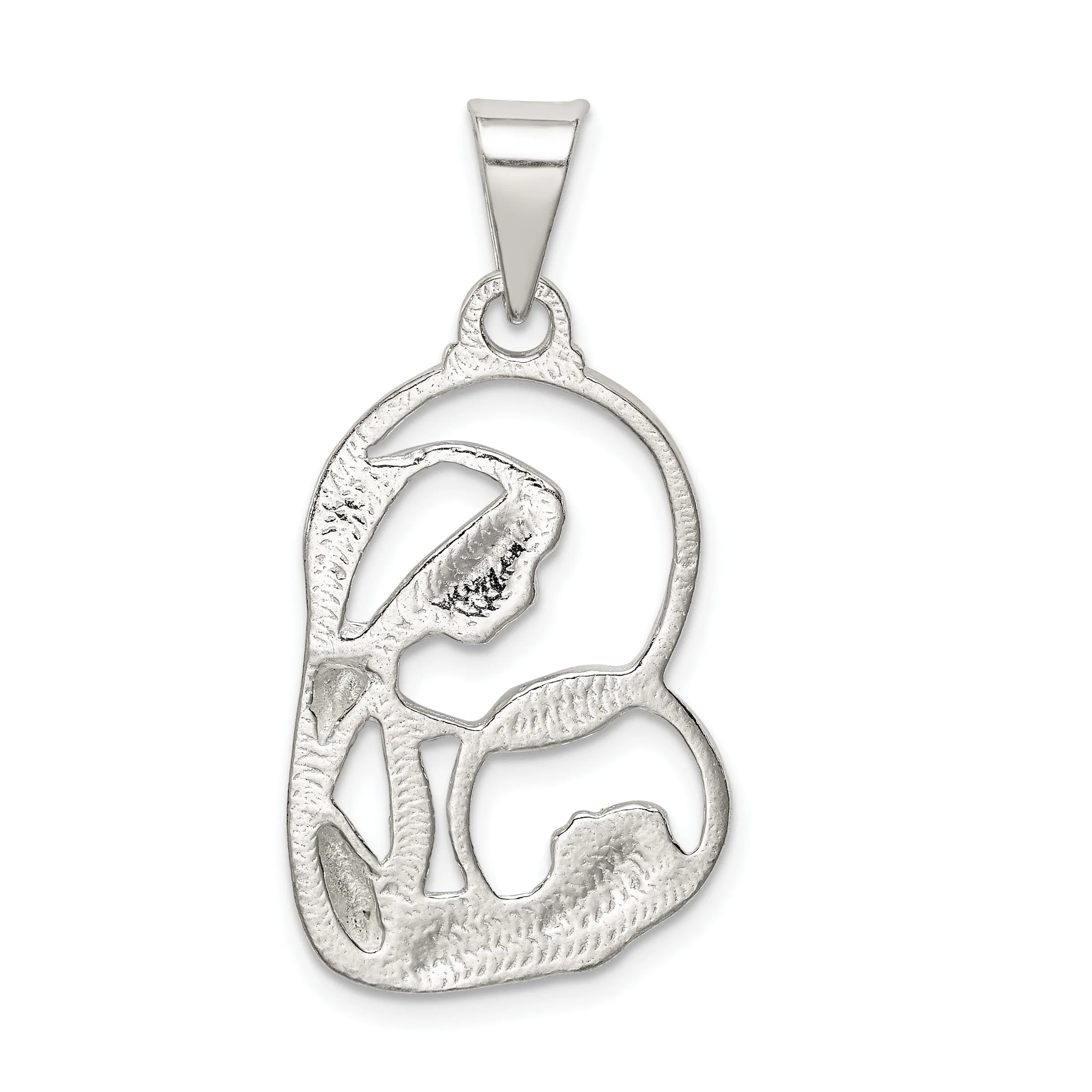 Sterling Silver Blessed Mary Child Jesus Charm
