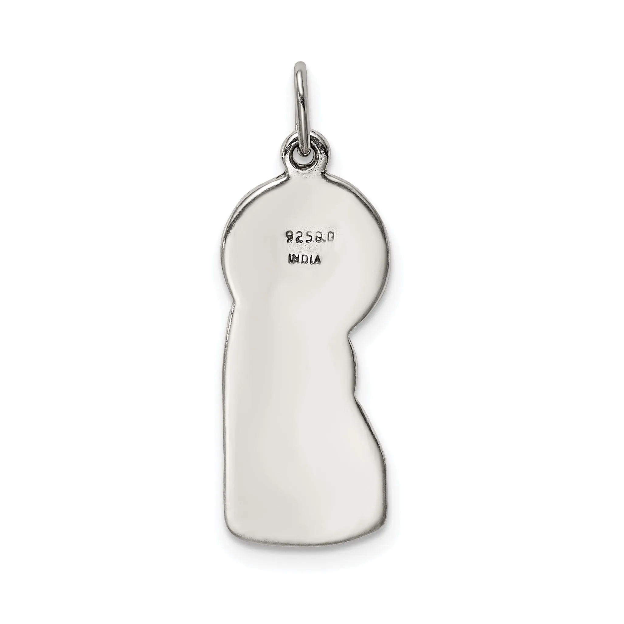 Sterling Silver Blessed Mary Child Jesus Charm