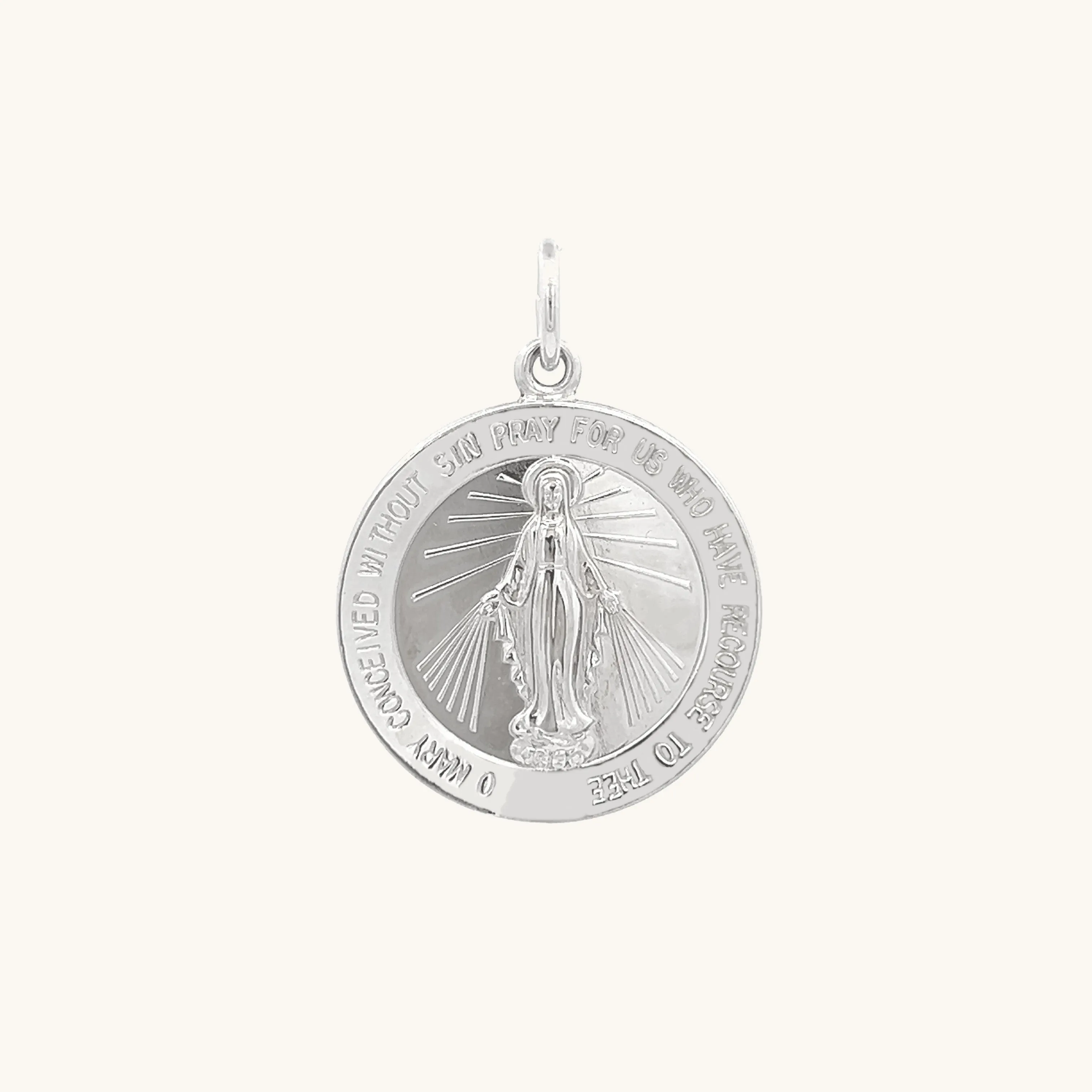 STERLING SILVER MIRACULOUS MEDAL | ROUND