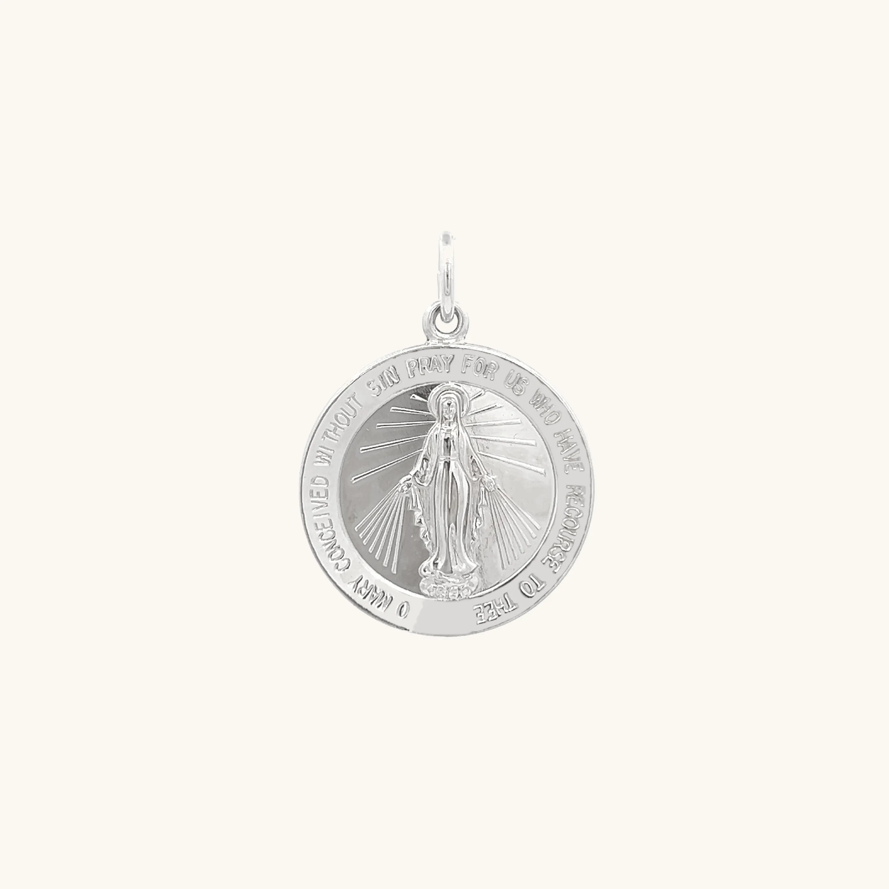 STERLING SILVER MIRACULOUS MEDAL | ROUND