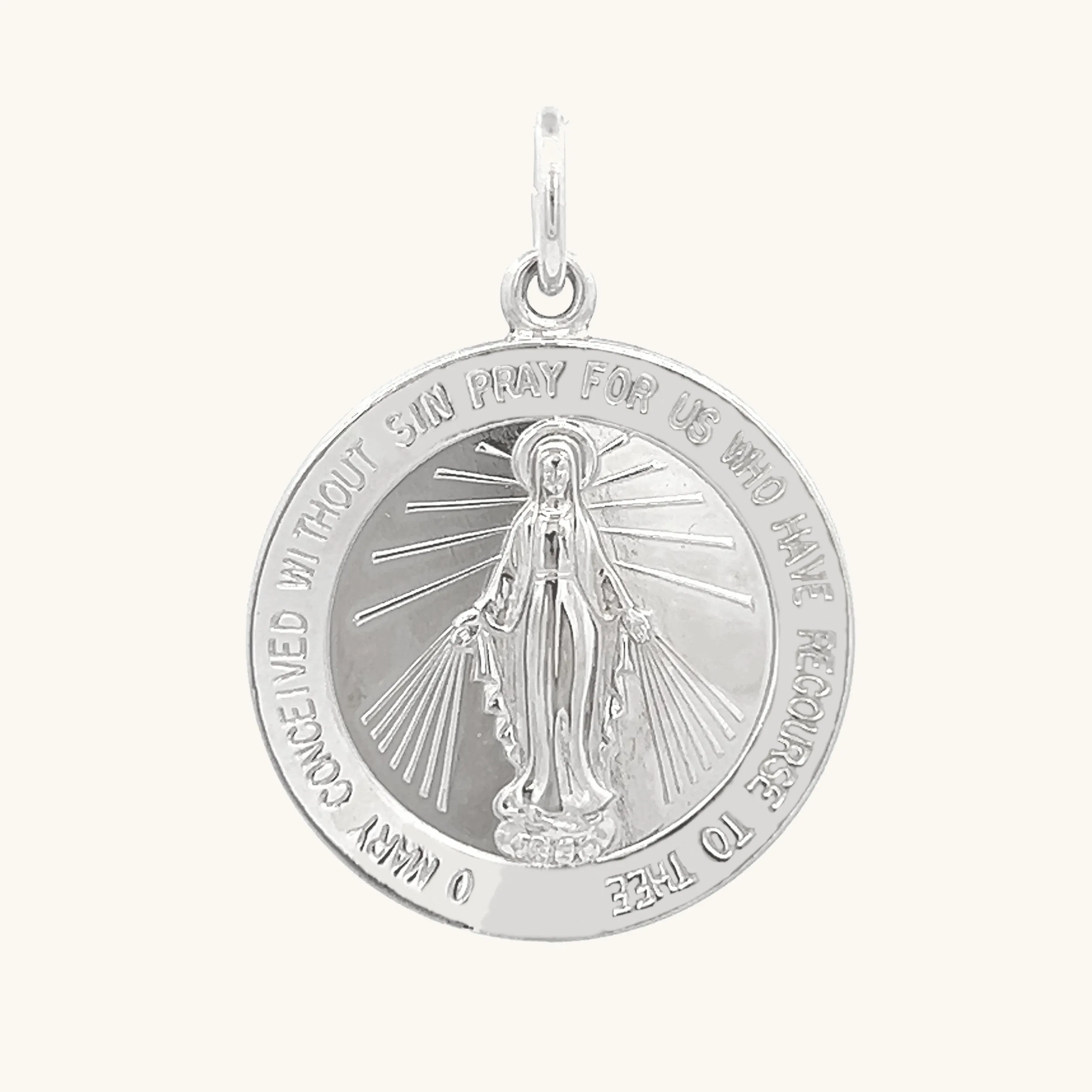 STERLING SILVER MIRACULOUS MEDAL | ROUND