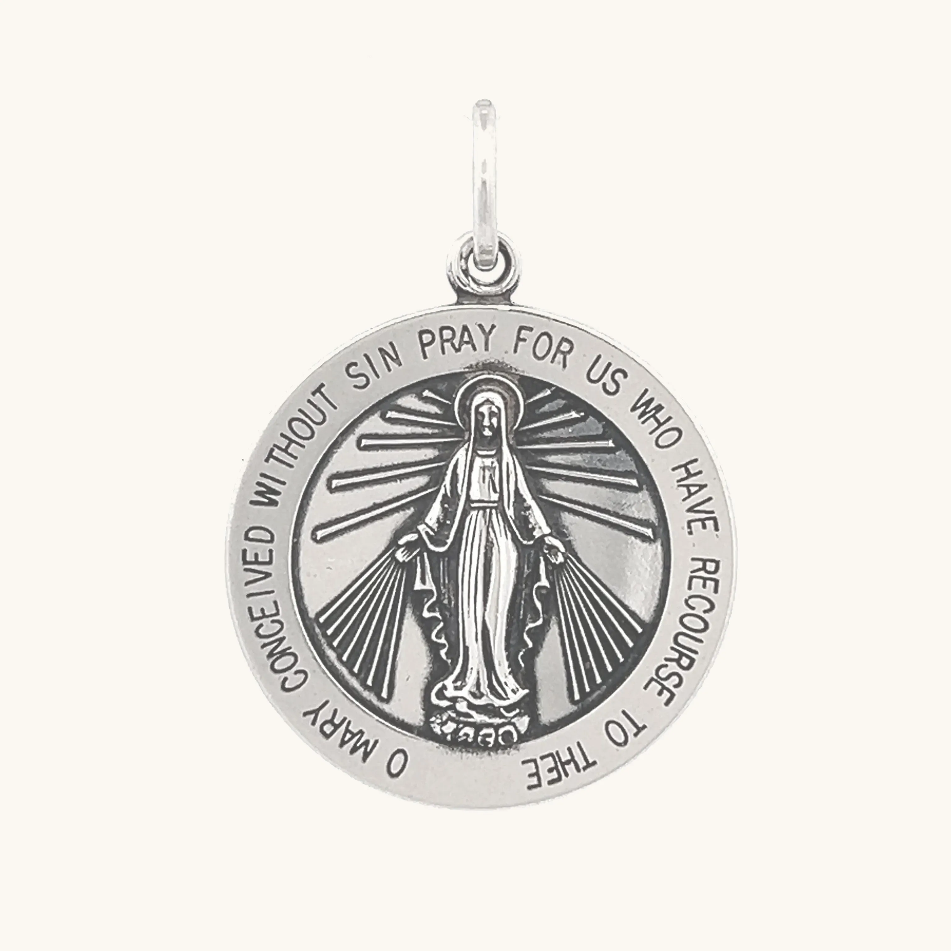 STERLING SILVER MIRACULOUS MEDAL | ROUND
