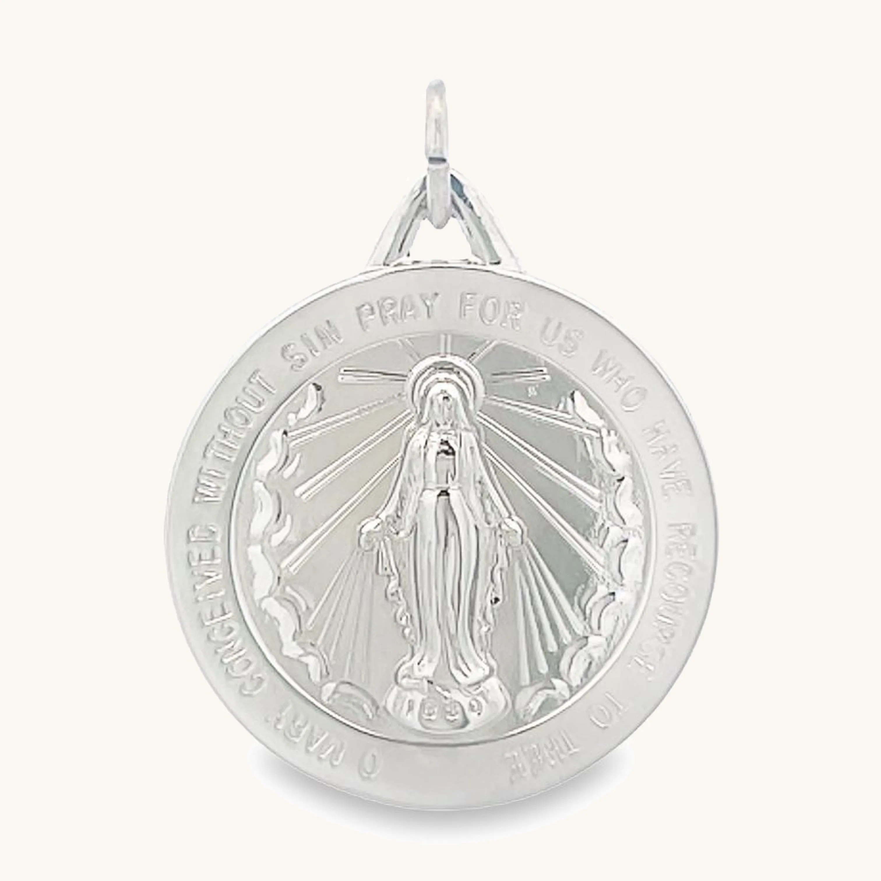 STERLING SILVER MIRACULOUS MEDAL | ROUND