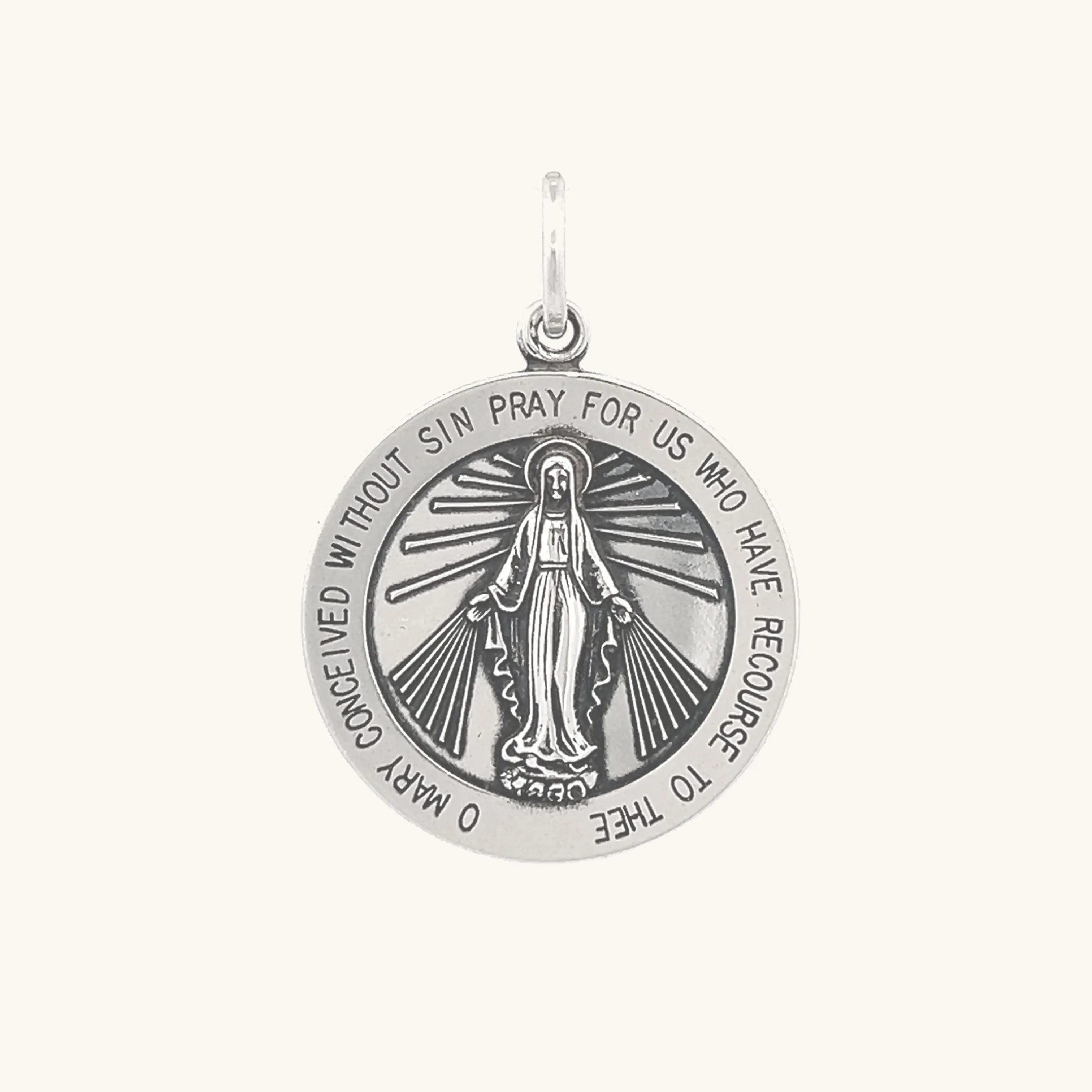 STERLING SILVER MIRACULOUS MEDAL | ROUND