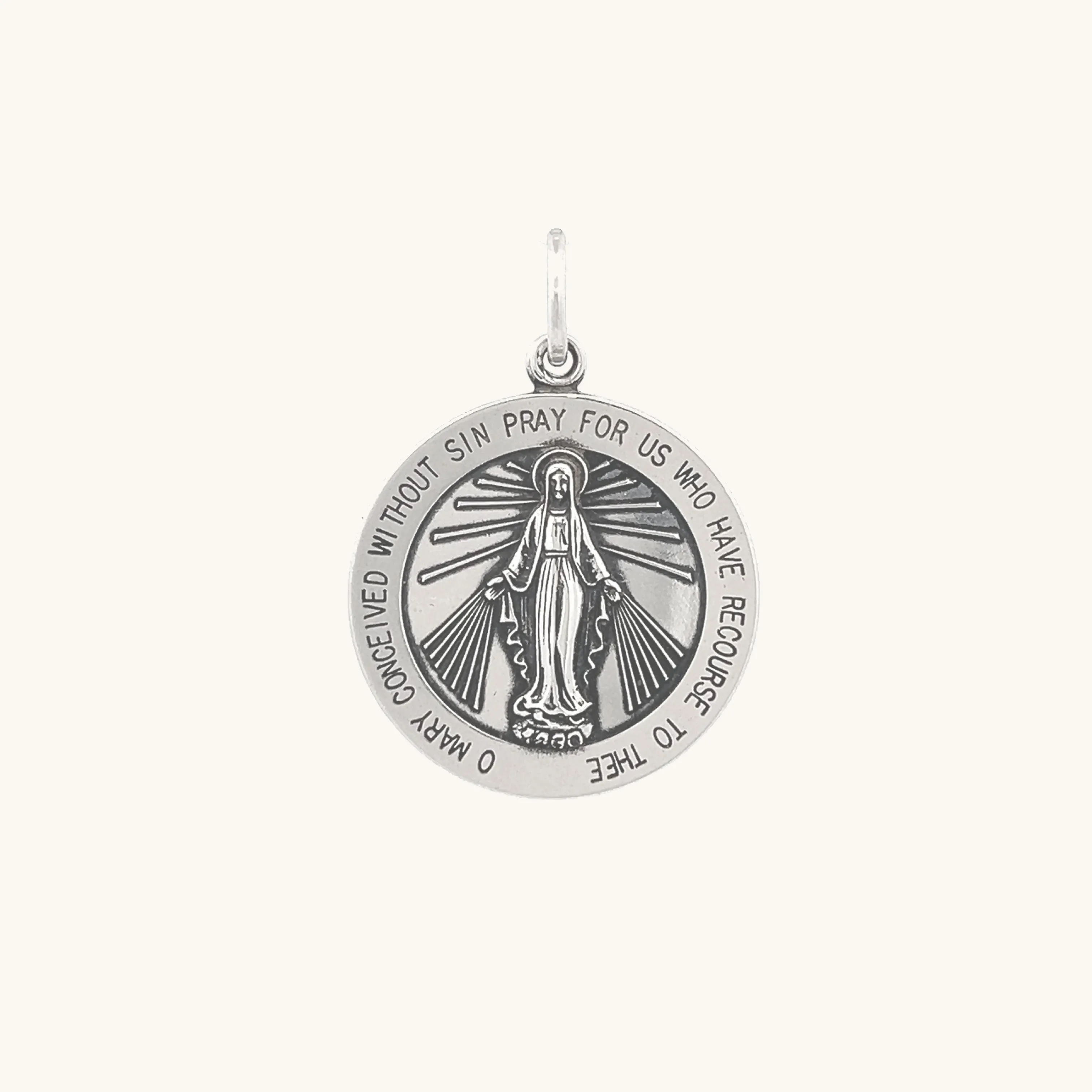 STERLING SILVER MIRACULOUS MEDAL | ROUND
