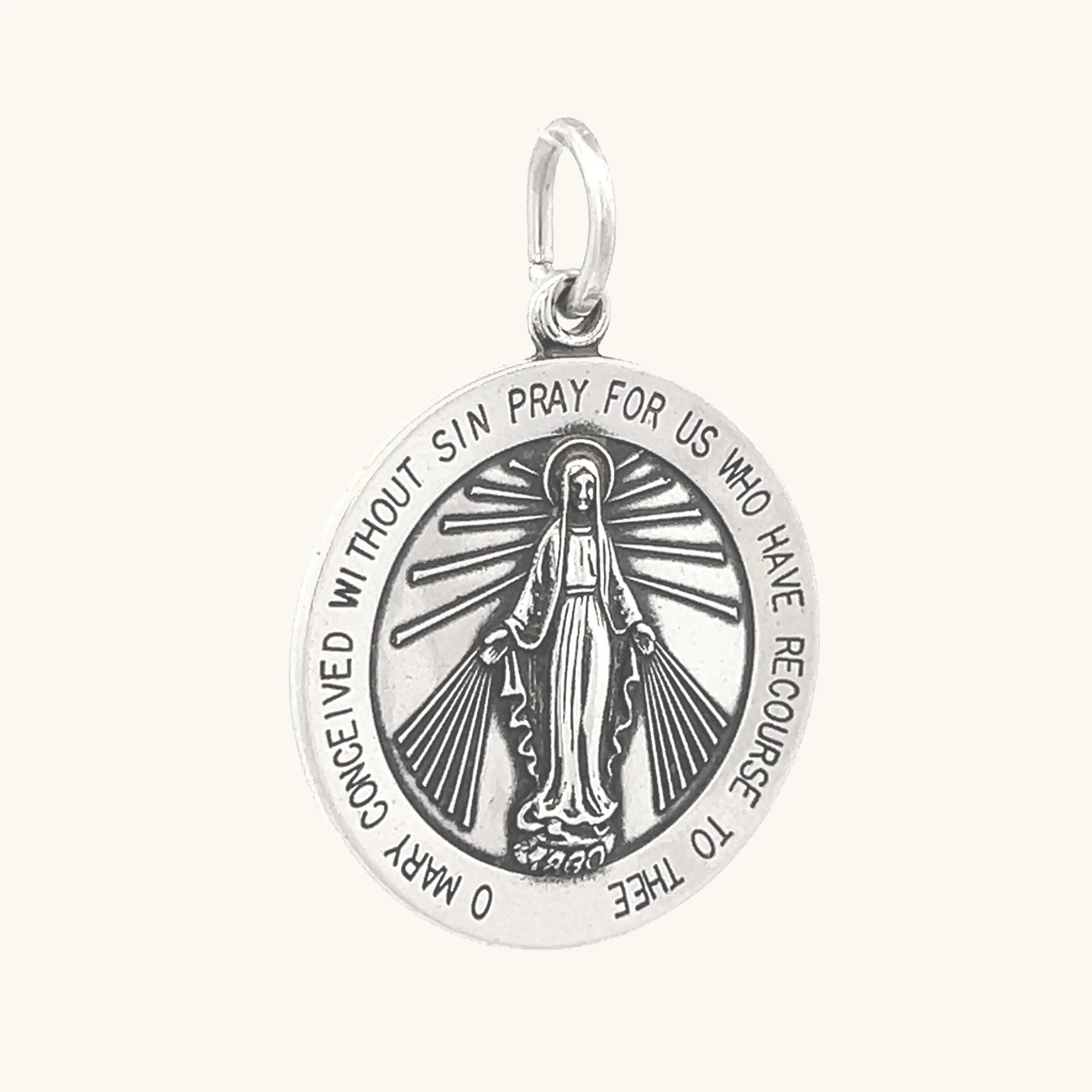 STERLING SILVER MIRACULOUS MEDAL | ROUND