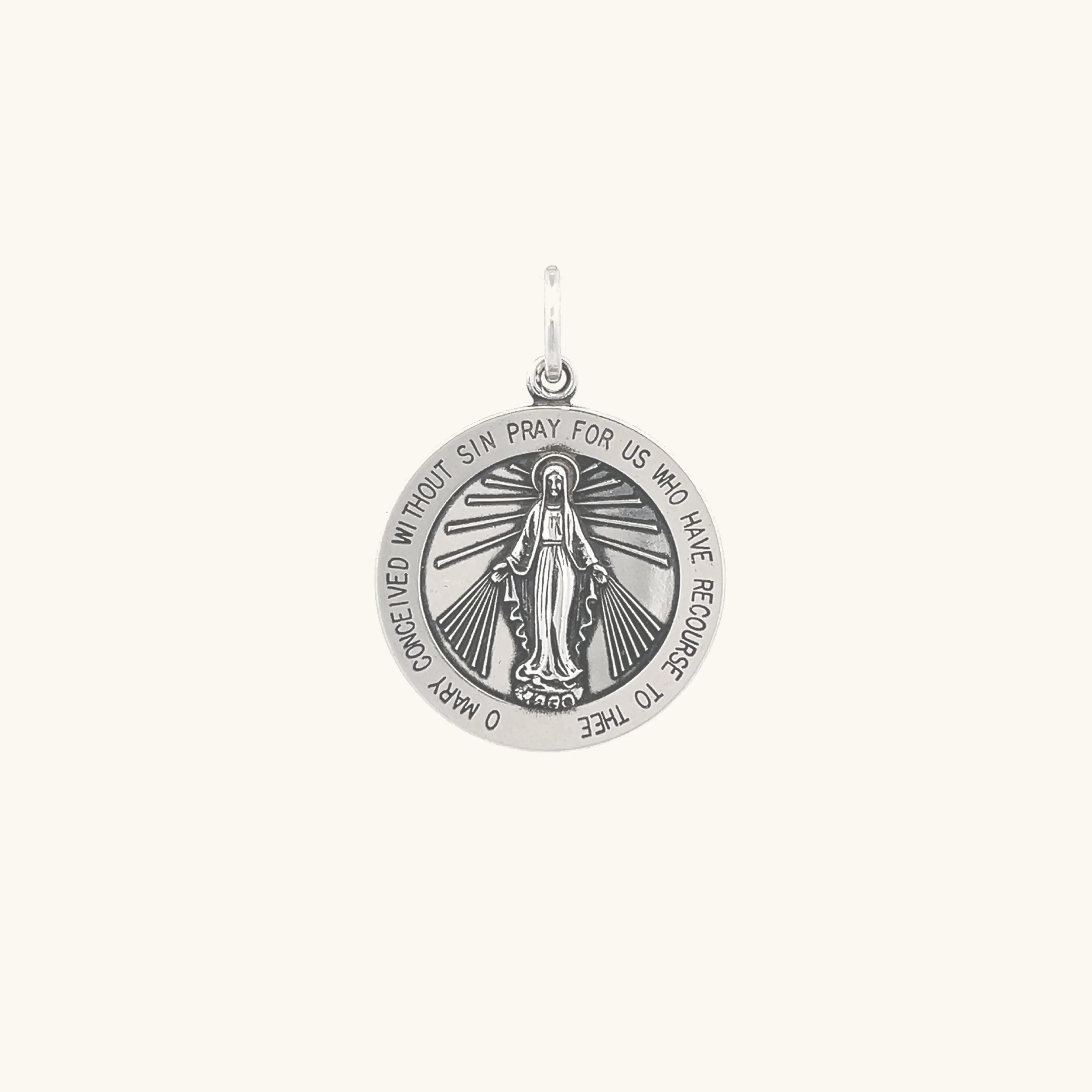 STERLING SILVER MIRACULOUS MEDAL | ROUND