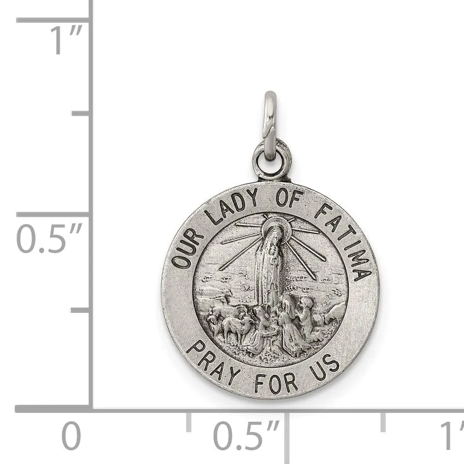 Sterling Silver Our Lady of Fatima Medal