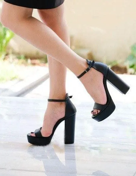 Strappy Casual High Heels