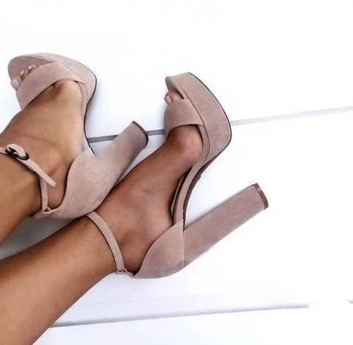 Strappy Casual High Heels