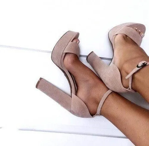 Strappy Casual High Heels