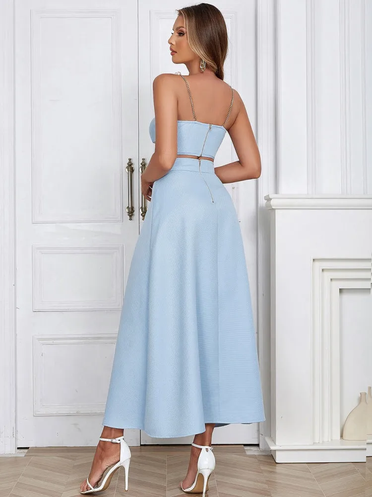 Strappy Sleeveless Skirt Set