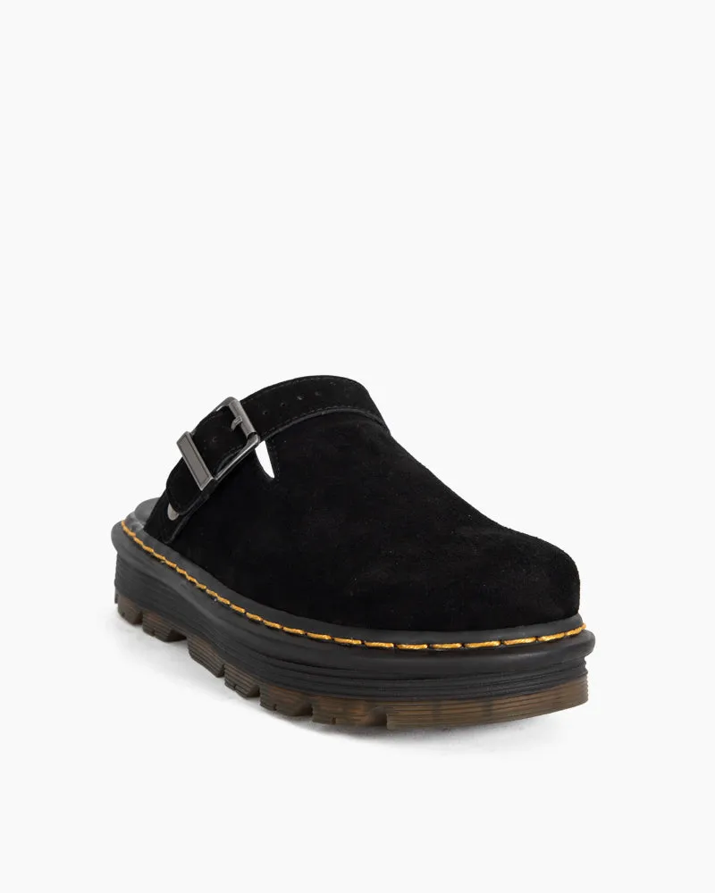 Suede Casual Slingback Platform Clogs Mules