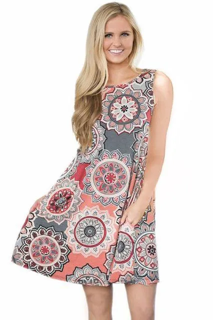 summer long vest causal dress