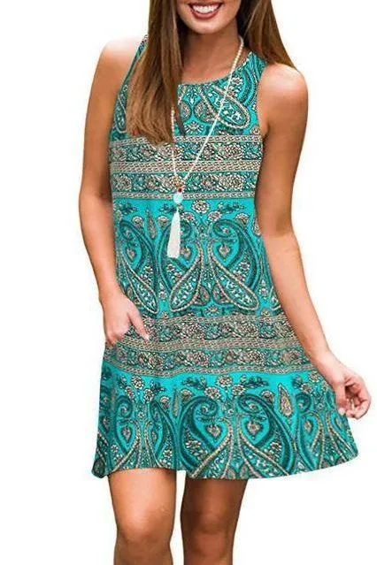 summer long vest causal dress