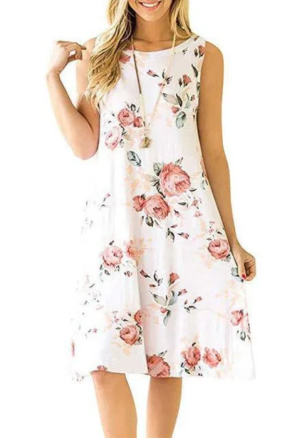 summer long vest causal dress