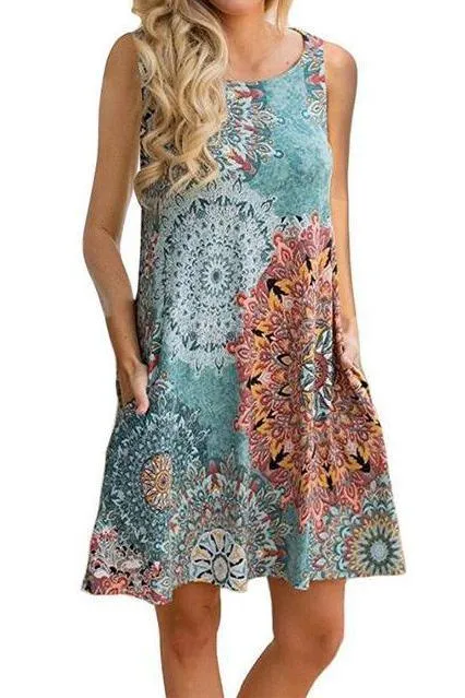 summer long vest causal dress