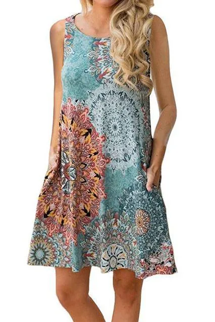 summer long vest causal dress