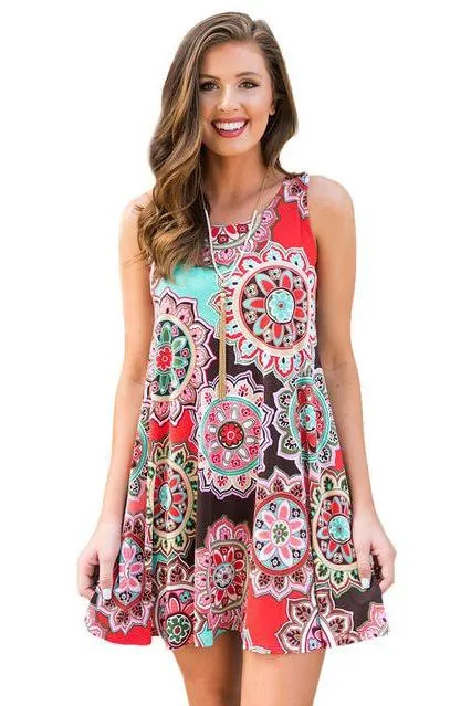 summer long vest causal dress