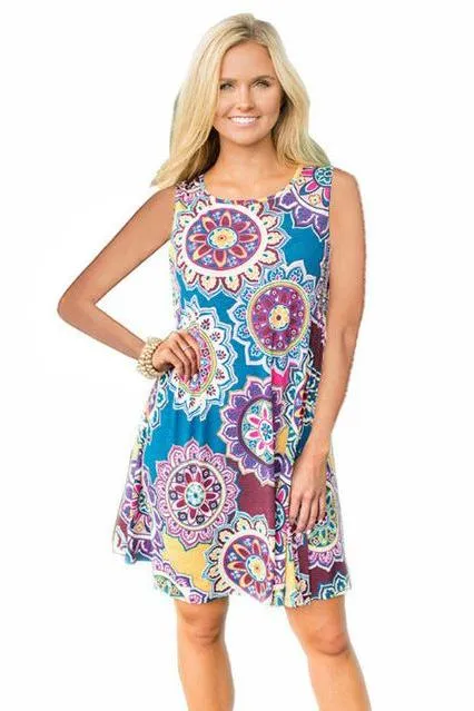 summer long vest causal dress