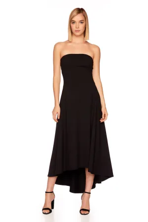 Susana Monaco - Strapless High Low Dress - Black