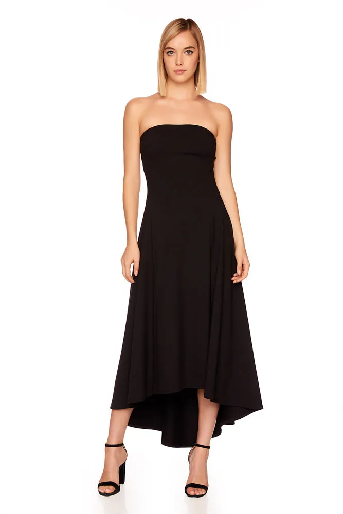 Susana Monaco - Strapless High Low Dress - Black
