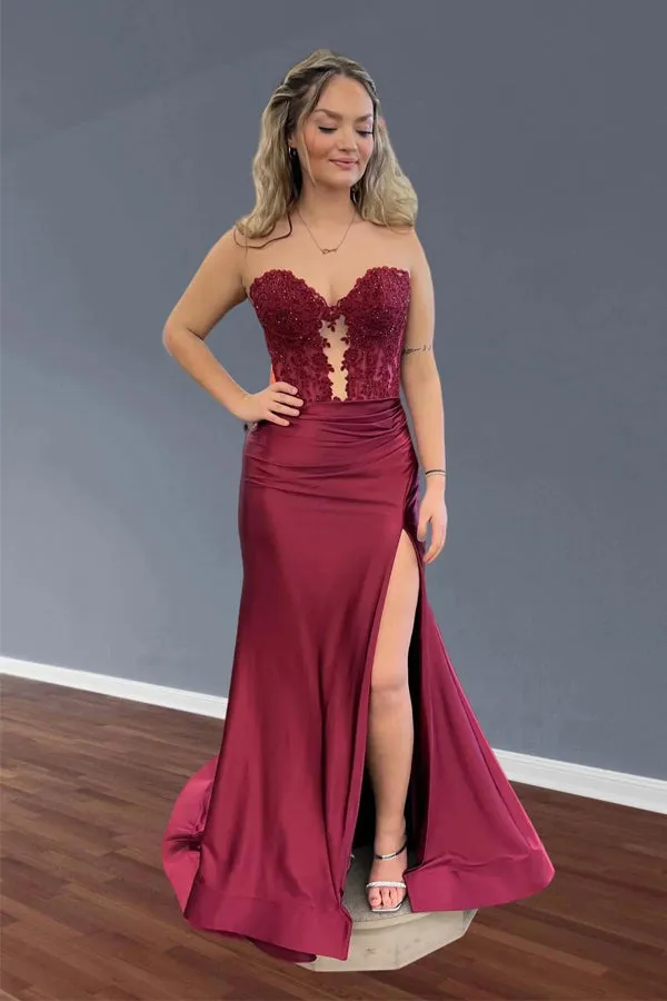 Sweetheart Sequin Ruched Satin Green Long Prom Dress TP1341