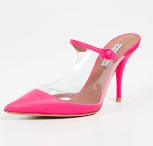 Tabitha Simmons Allie PVC Pink Fluo Calf/Clear PVC