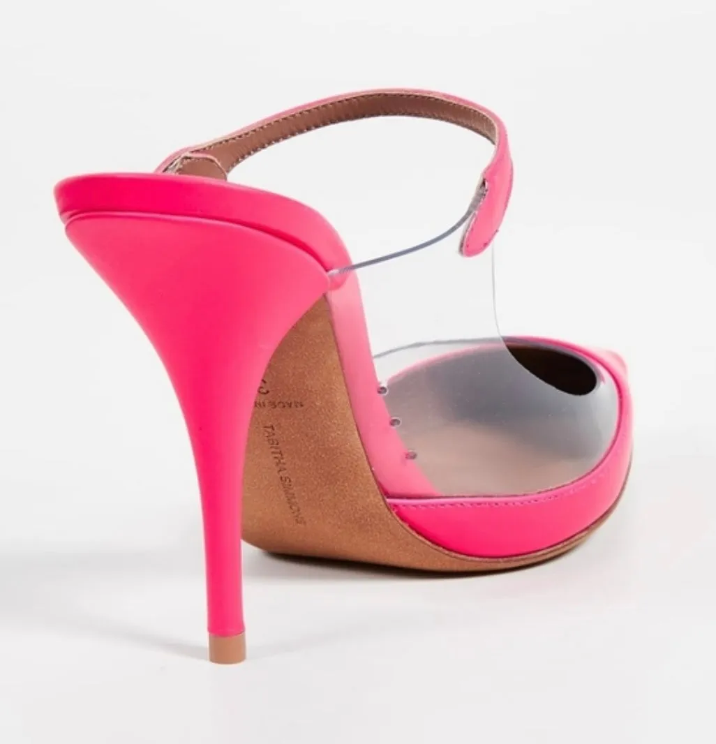 Tabitha Simmons Allie PVC Pink Fluo Calf/Clear PVC
