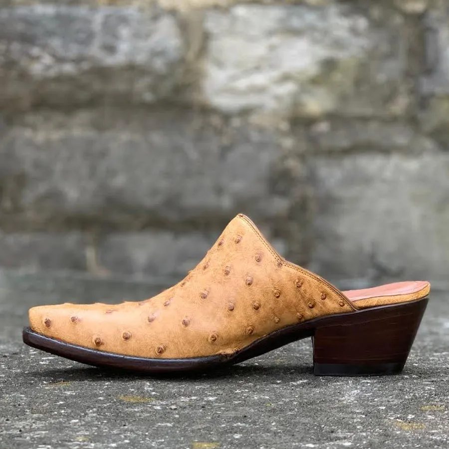 Tan Leather Slide