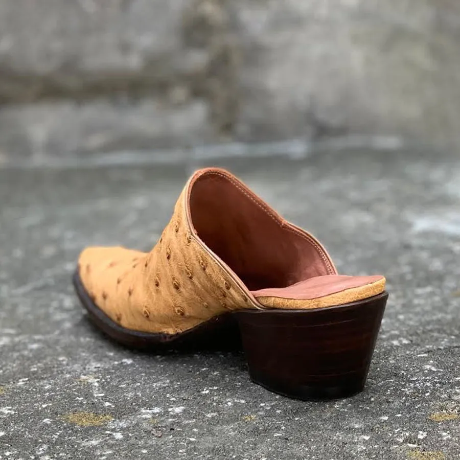 Tan Leather Slide